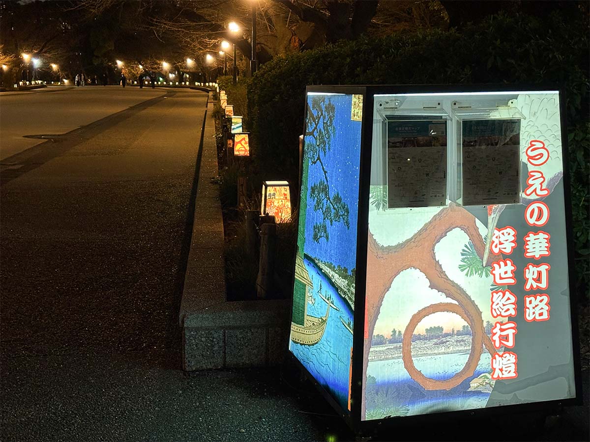 うえの華灯路浮世絵行燈